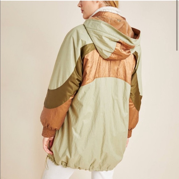 anthropologie adirondack metallic parka jacket - Picture 4 of 7